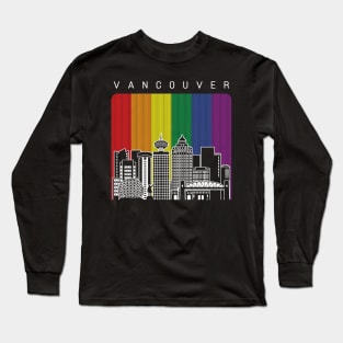 Vancouver LGBT Flag Long Sleeve T-Shirt